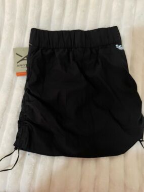 Arctix Black Performance Skirt with Side Drawstring